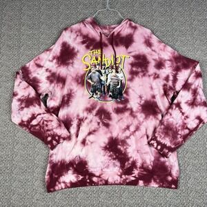 Sandlot Graphic Hoodie Red White Tie Dye  NWT New Sweatshirt Size Large